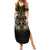 Personalized Cornwall Celtic Chough Summer Maxi Dress With Tree Of Life - Wonder Print Shop