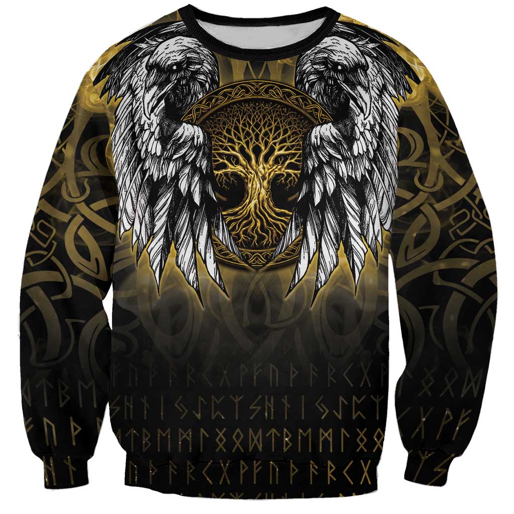 Personalized Cornwall Celtic Chough Sweatshirt With Tree Of Life - Wonder Print Shop