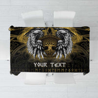 Personalized Cornwall Celtic Chough Tablecloth With Tree Of Life - Wonder Print Shop