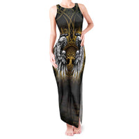 Personalized Cornwall Celtic Chough Tank Maxi Dress With Tree Of Life - Wonder Print Shop