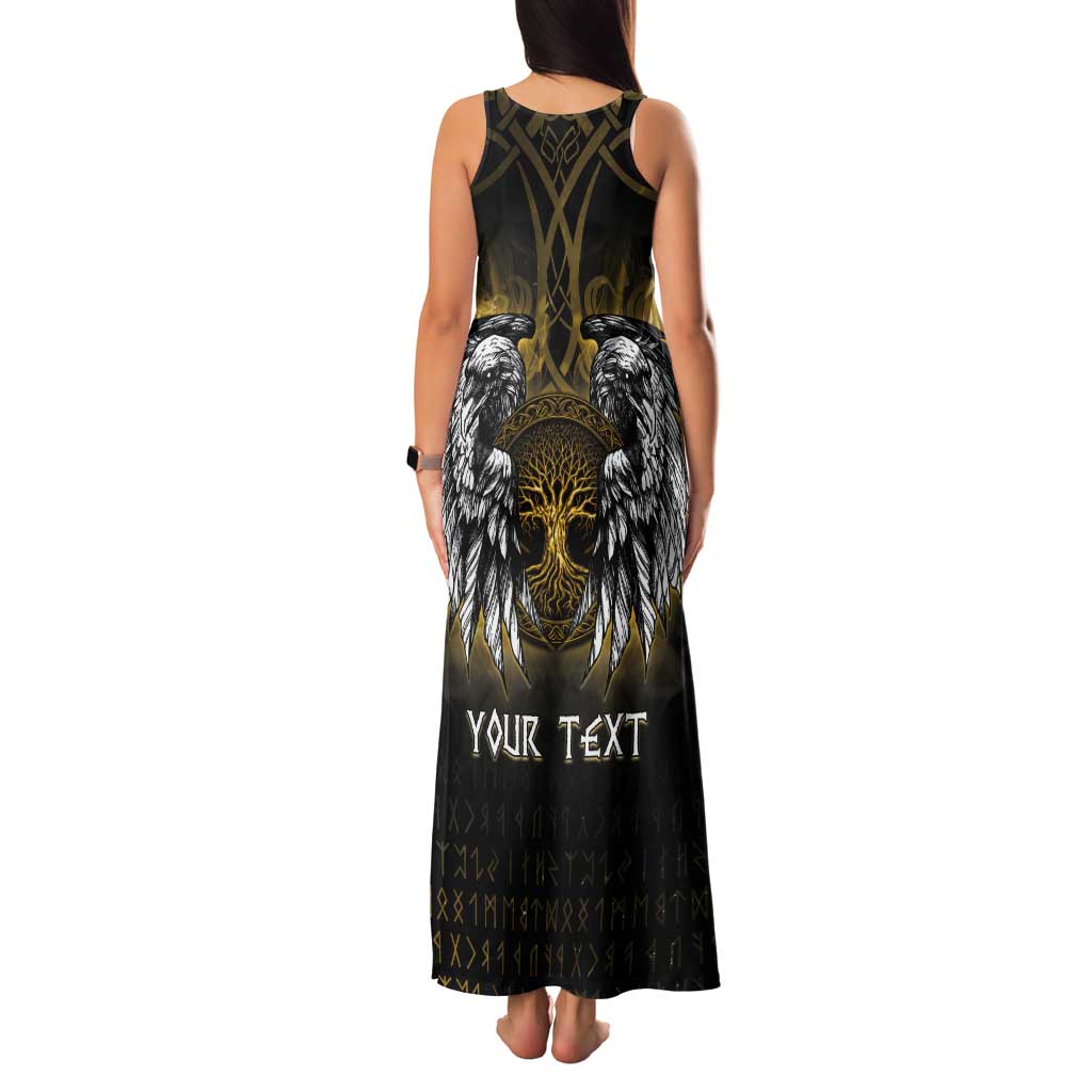 Personalized Cornwall Celtic Chough Tank Maxi Dress With Tree Of Life - Wonder Print Shop