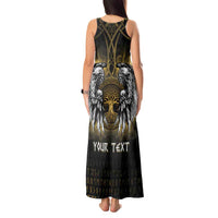 Personalized Cornwall Celtic Chough Tank Maxi Dress With Tree Of Life - Wonder Print Shop