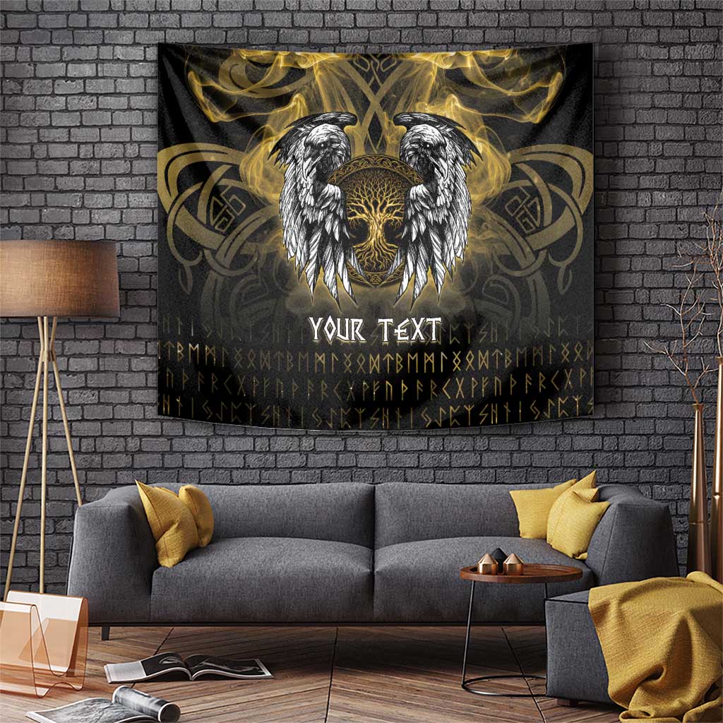 Personalized Cornwall Celtic Chough Tapestry With Tree Of Life - Wonder Print Shop