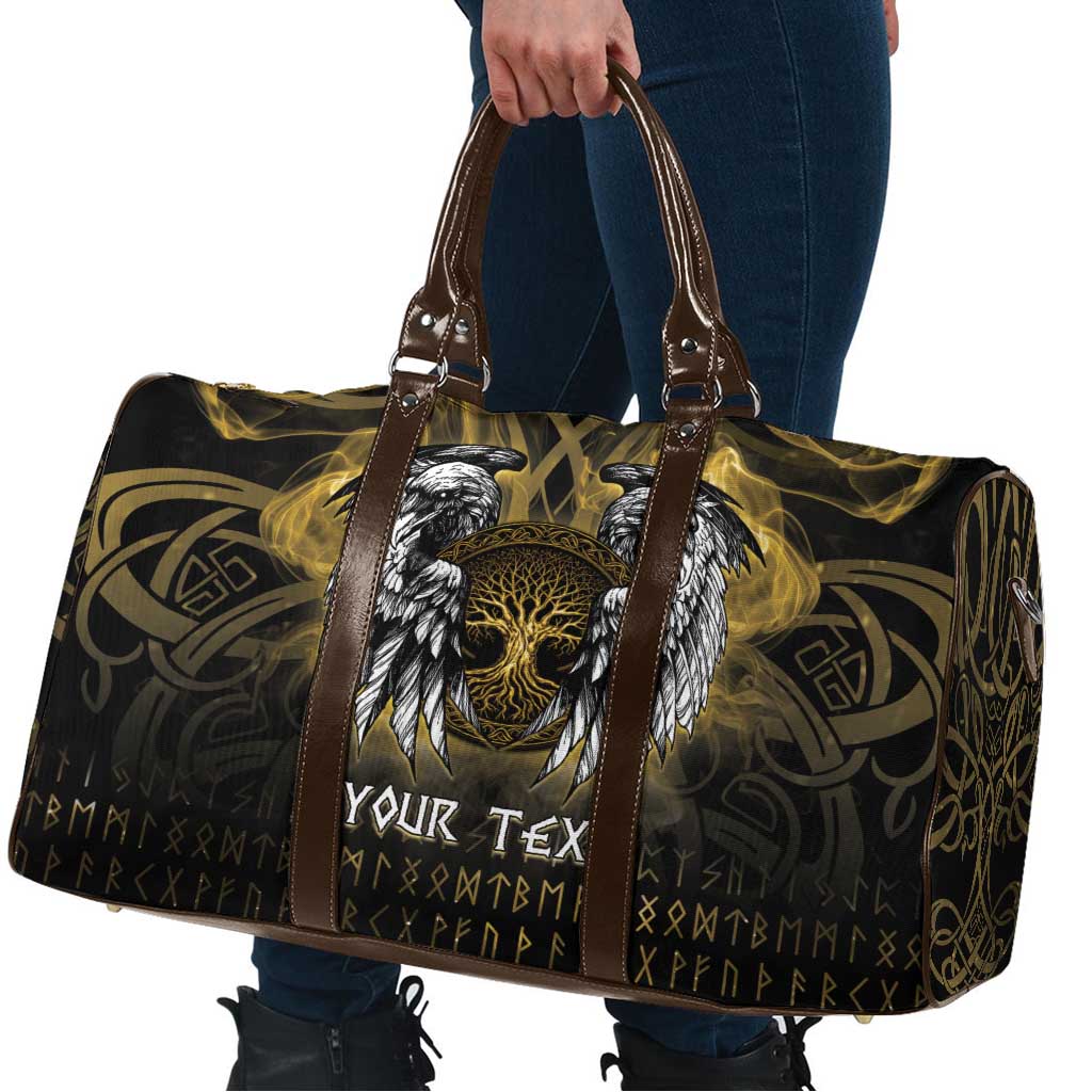 Personalized Cornwall Celtic Chough Travel Bag With Tree Of Life - Wonder Print Shop