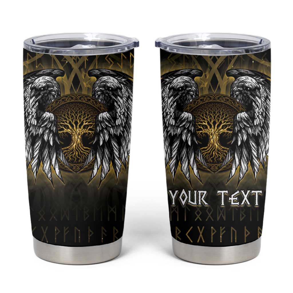 Personalized Cornwall Celtic Chough Tumbler Cup With Tree Of Life - Wonder Print Shop