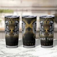 Personalized Cornwall Celtic Chough Tumbler Cup With Tree Of Life - Wonder Print Shop