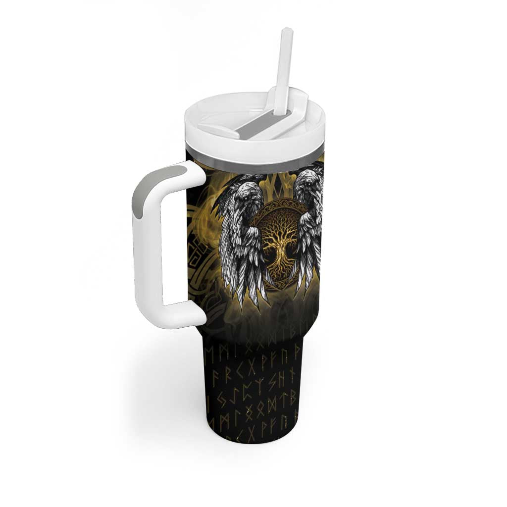 Personalized Cornwall Celtic Chough Tumbler With Handle With Tree Of Life - Wonder Print Shop