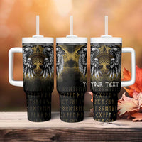 Personalized Cornwall Celtic Chough Tumbler With Handle With Tree Of Life - Wonder Print Shop