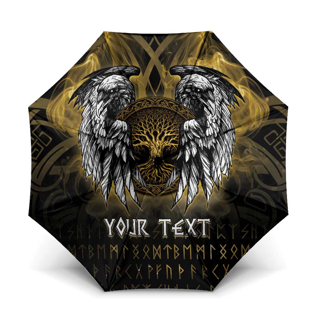 Personalized Cornwall Celtic Chough Umbrella With Tree Of Life - Wonder Print Shop