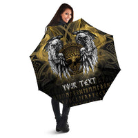 Personalized Cornwall Celtic Chough Umbrella With Tree Of Life - Wonder Print Shop