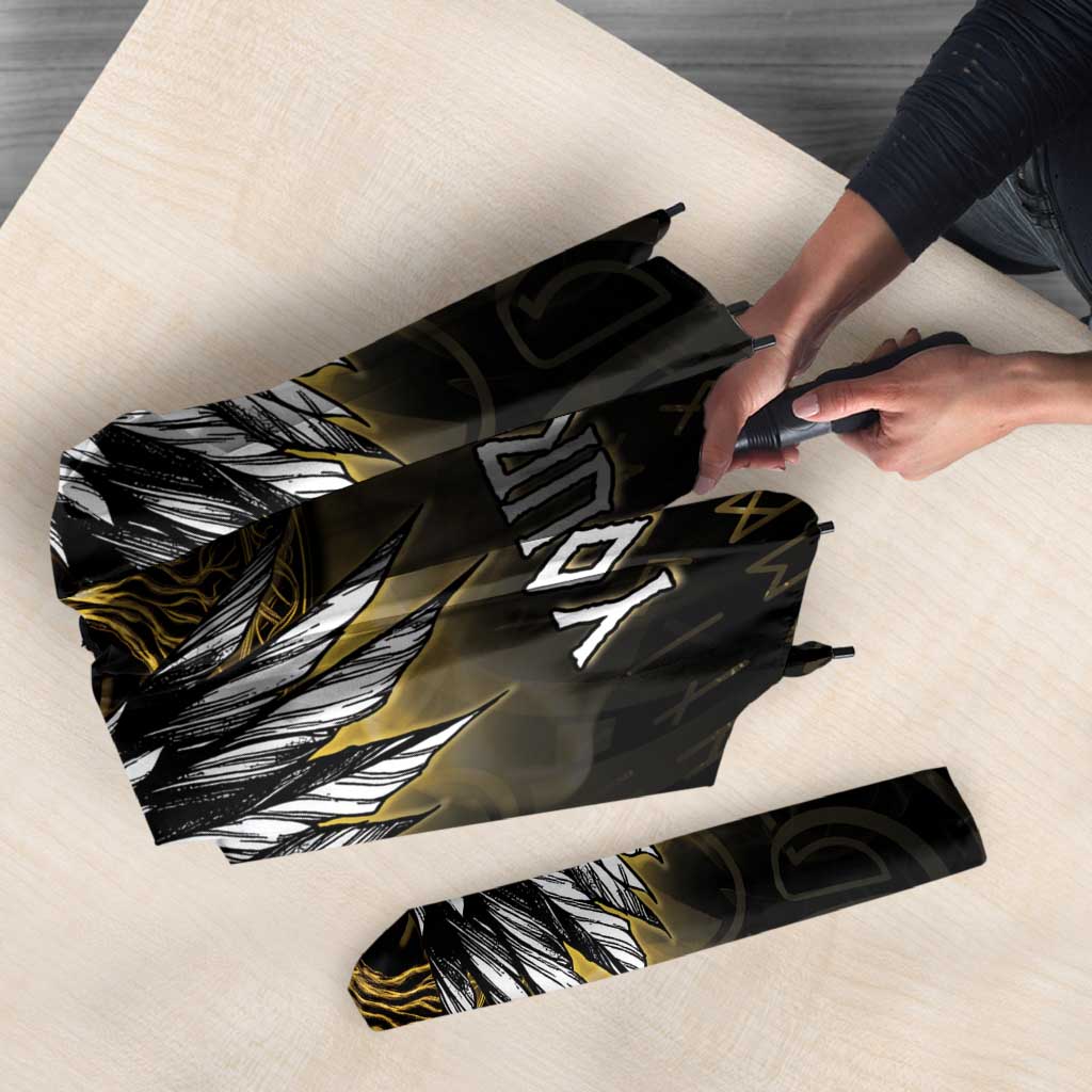 Personalized Cornwall Celtic Chough Umbrella With Tree Of Life - Wonder Print Shop