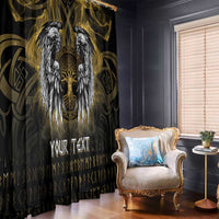 Personalized Cornwall Celtic Chough Window Curtain With Tree Of Life - Wonder Print Shop