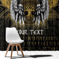 Personalized Cornwall Celtic Chough Window Curtain With Tree Of Life - Wonder Print Shop