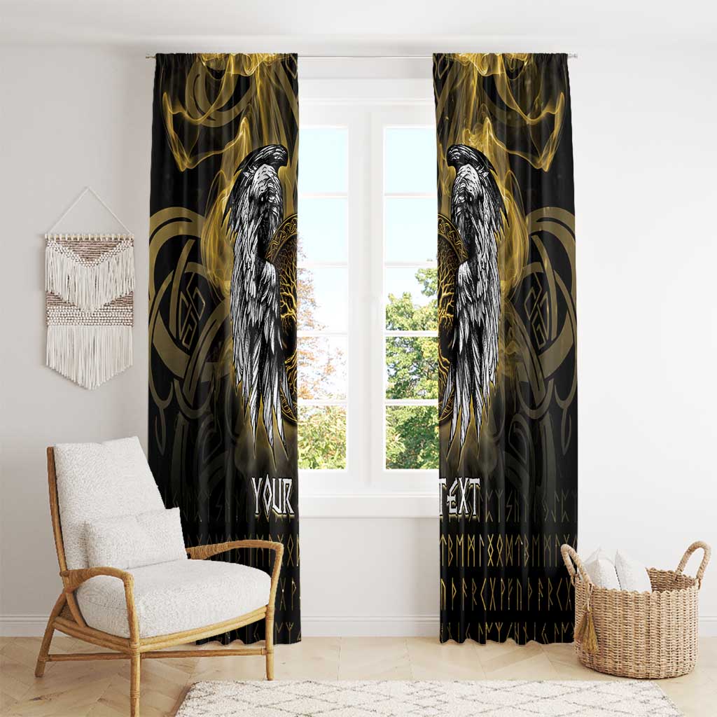 Personalized Cornwall Celtic Chough Window Curtain With Tree Of Life - Wonder Print Shop