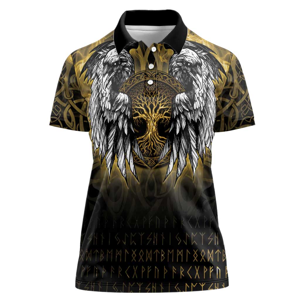 Personalized Cornwall Celtic Chough Women Polo Shirt With Tree Of Life - Wonder Print Shop