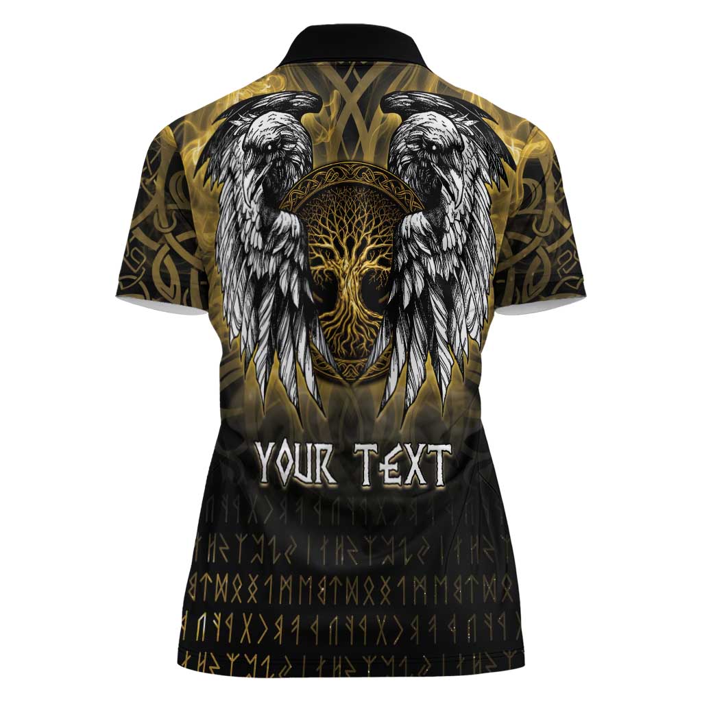 Personalized Cornwall Celtic Chough Women Polo Shirt With Tree Of Life - Wonder Print Shop