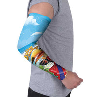 Belize Navidad Christmas Arm Sleeves Funny Santa Toucan - Wonder Print Shop