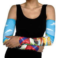 Belize Navidad Christmas Arm Sleeves Funny Santa Toucan - Wonder Print Shop