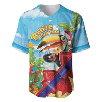 Belize Navidad Christmas Baseball Jersey Funny Santa Toucan - Wonder Print Shop