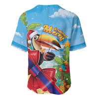 Belize Navidad Christmas Baseball Jersey Funny Santa Toucan - Wonder Print Shop