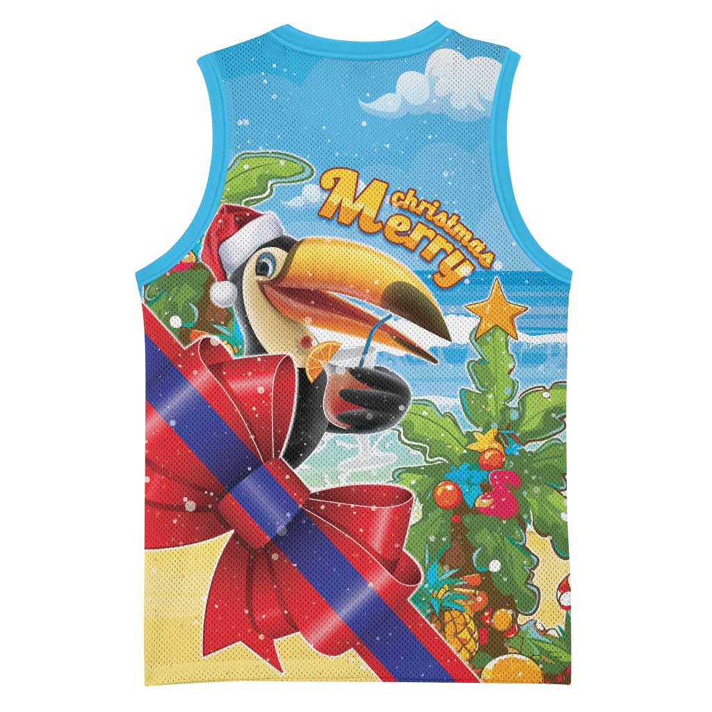 Belize Navidad Christmas Basketball Jersey Funny Santa Toucan - Wonder Print Shop