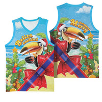 Belize Navidad Christmas Basketball Jersey Funny Santa Toucan - Wonder Print Shop