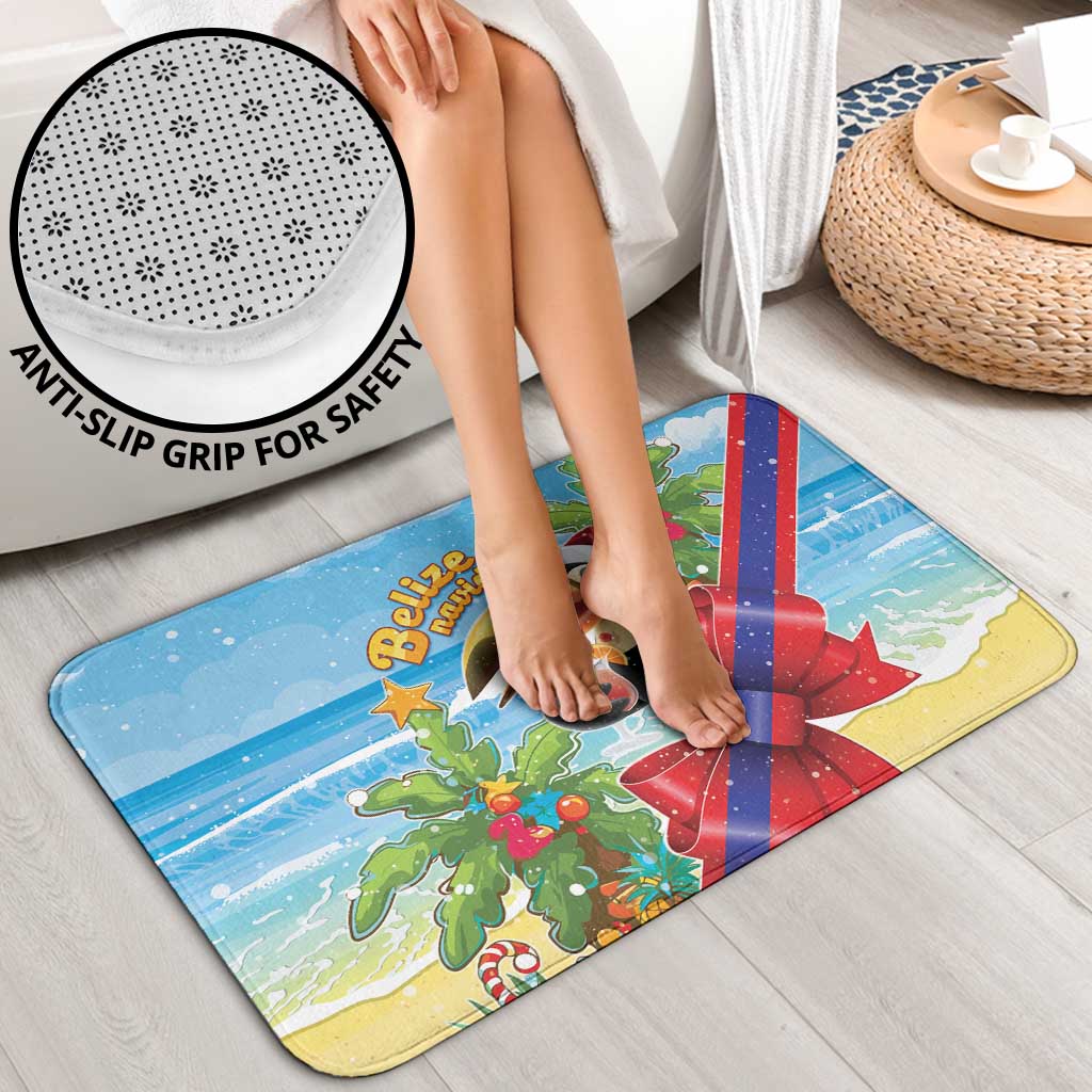 Belize Navidad Christmas Bathroom Set Funny Santa Toucan - Wonder Print Shop