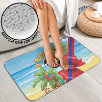 Belize Navidad Christmas Bathroom Set Funny Santa Toucan - Wonder Print Shop