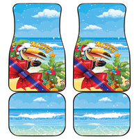 Belize Navidad Christmas Car Mats Funny Santa Toucan - Wonder Print Shop