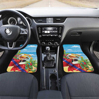 Belize Navidad Christmas Car Mats Funny Santa Toucan - Wonder Print Shop