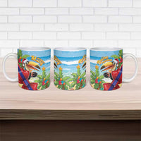 Belize Navidad Christmas Ceramic Mug Funny Santa Toucan - Wonder Print Shop