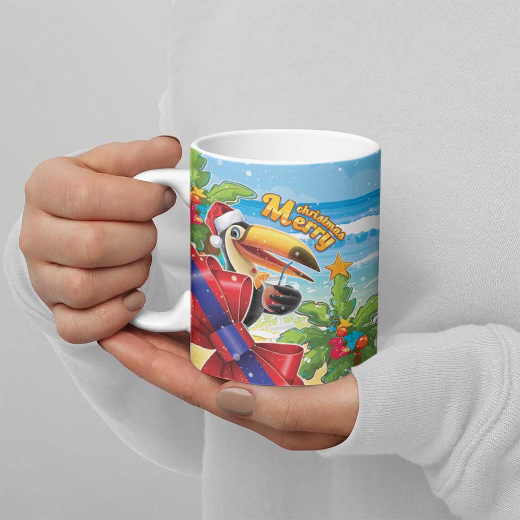 Belize Navidad Christmas Ceramic Mug Funny Santa Toucan - Wonder Print Shop