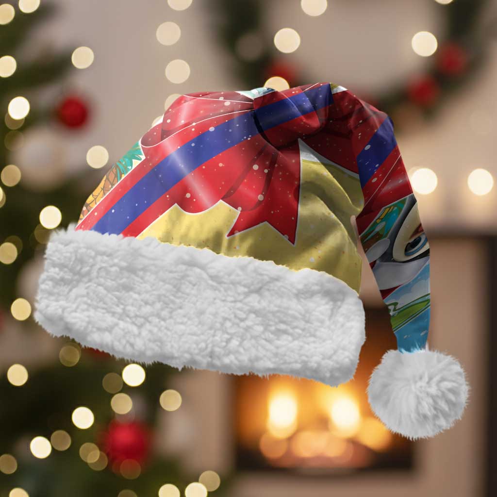 Belize Navidad Christmas Santa Hat Funny Santa Toucan - Wonder Print Shop