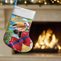 Belize Navidad Christmas Stocking Funny Santa Toucan - Wonder Print Shop