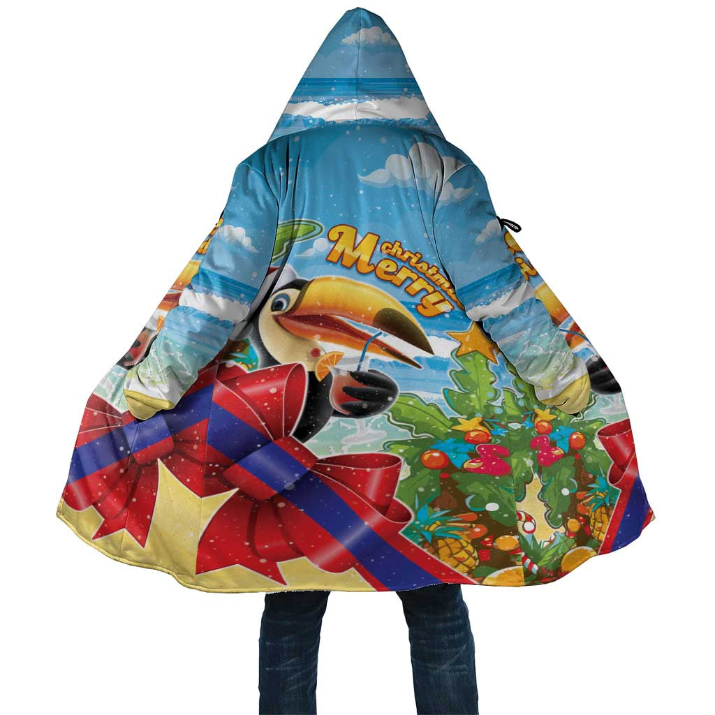 Belize Navidad Christmas Cloak Funny Santa Toucan - Wonder Print Shop