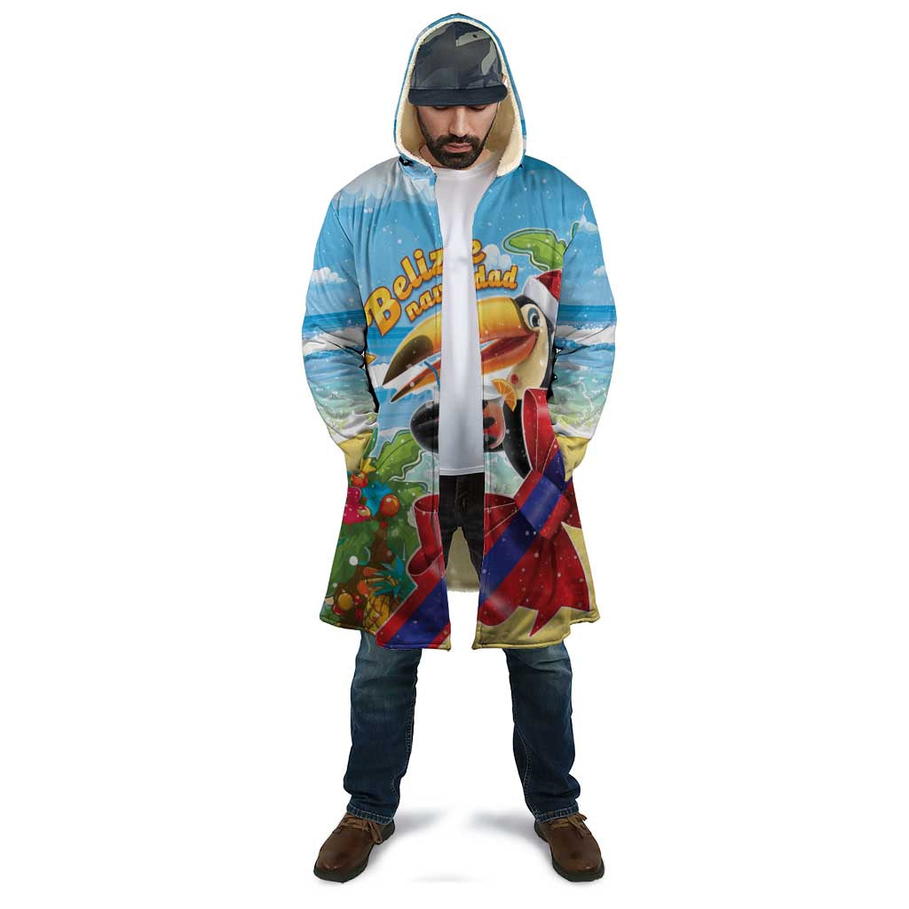 Belize Navidad Christmas Cloak Funny Santa Toucan - Wonder Print Shop