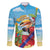 Belize Navidad Christmas Family Matching Off The Shoulder Long Sleeve Dress and Hawaiian Shirt Funny Santa Toucan - Wonder Print Shop