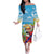 Belize Navidad Christmas Family Matching Off The Shoulder Long Sleeve Dress and Hawaiian Shirt Funny Santa Toucan - Wonder Print Shop