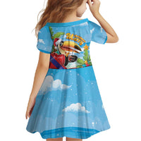 Belize Navidad Christmas Family Matching Off Shoulder Maxi Dress and Hawaiian Shirt Funny Santa Toucan - Wonder Print Shop