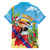 Belize Navidad Christmas Family Matching Off Shoulder Short Dress and Hawaiian Shirt Funny Santa Toucan - Wonder Print Shop