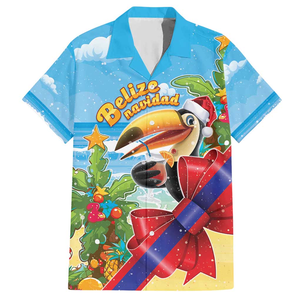 Belize Navidad Christmas Hawaiian Shirt Funny Santa Toucan - Wonder Print Shop