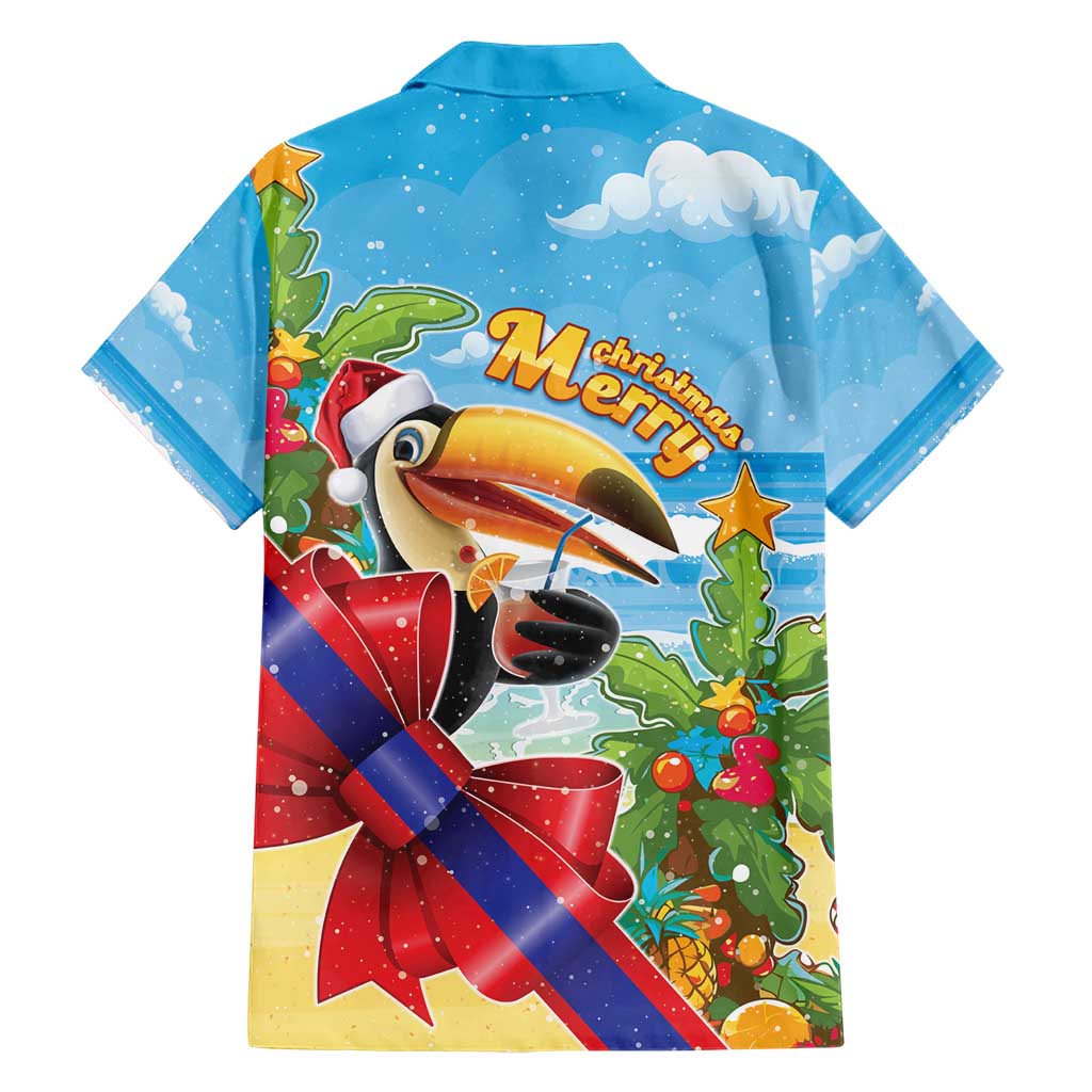 Belize Navidad Christmas Hawaiian Shirt Funny Santa Toucan - Wonder Print Shop