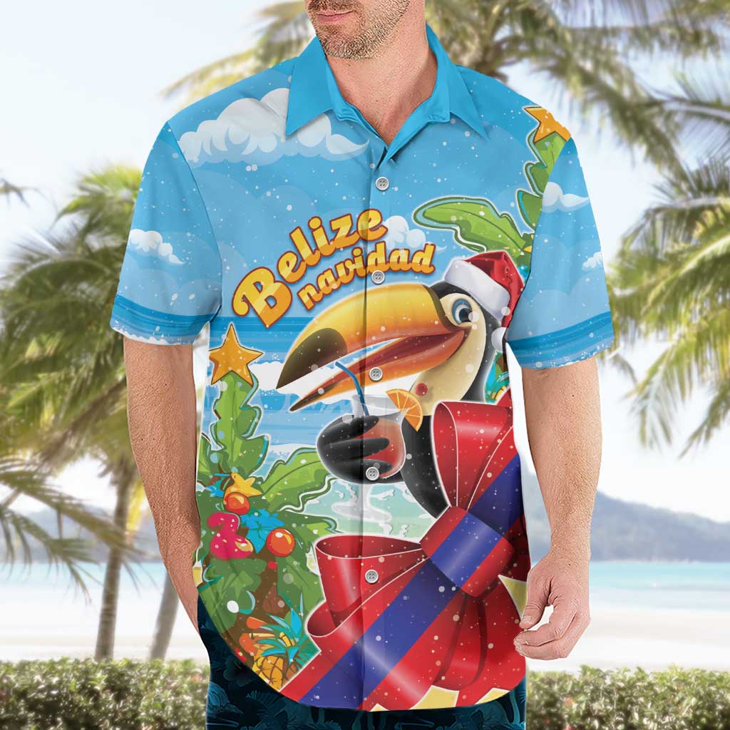 Belize Navidad Christmas Hawaiian Shirt Funny Santa Toucan - Wonder Print Shop