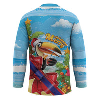 Belize Navidad Christmas Hockey Jersey Funny Santa Toucan - Wonder Print Shop