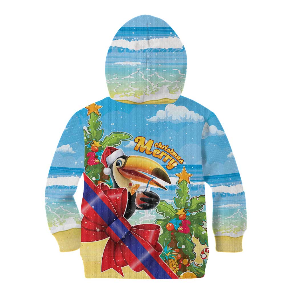Belize Navidad Christmas Kid Hoodie Funny Santa Toucan - Wonder Print Shop