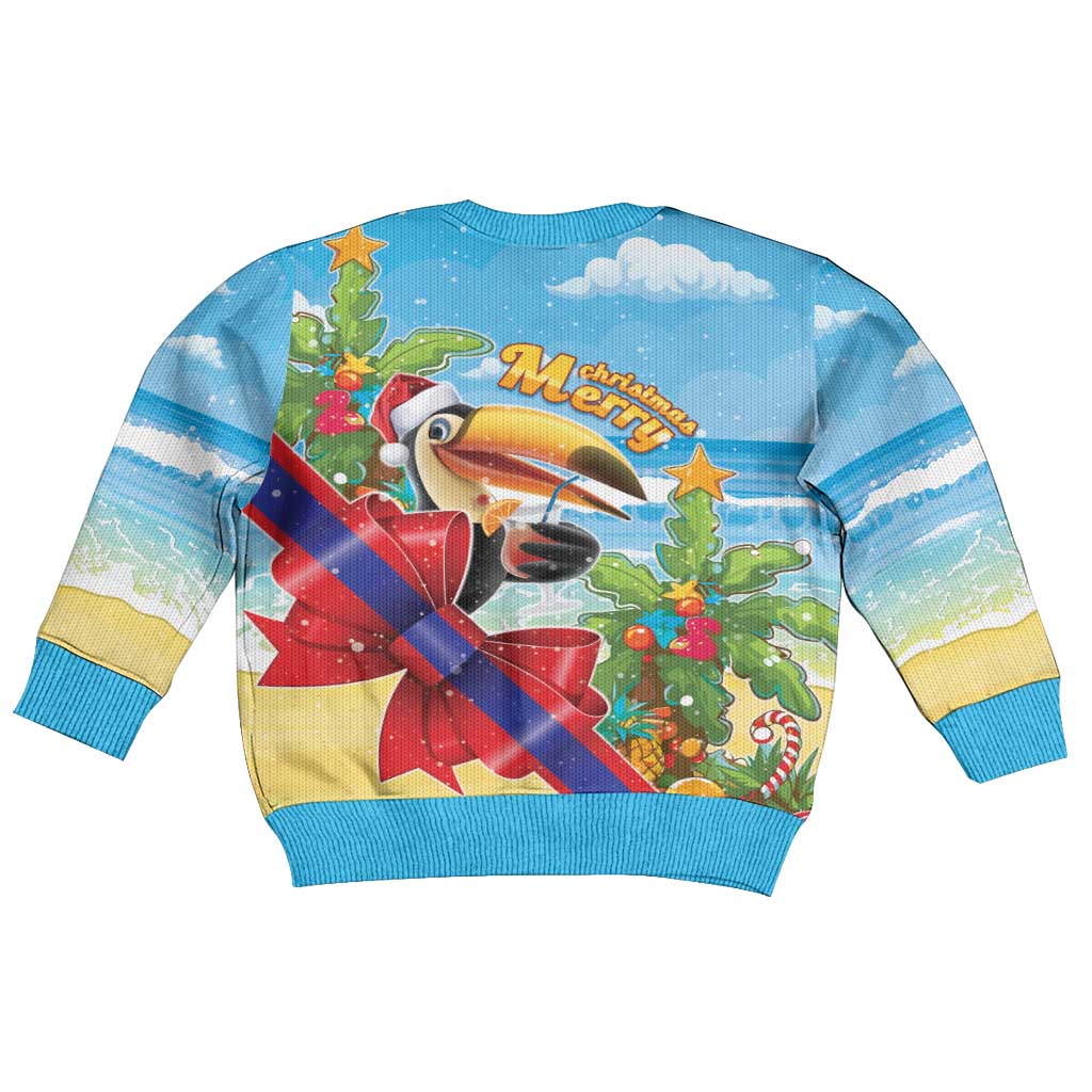 Belize Navidad Christmas Kid Ugly Christmas Sweater Funny Santa Toucan - Wonder Print Shop