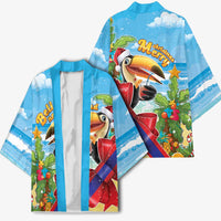 Belize Navidad Christmas Kimono Funny Santa Toucan - Wonder Print Shop