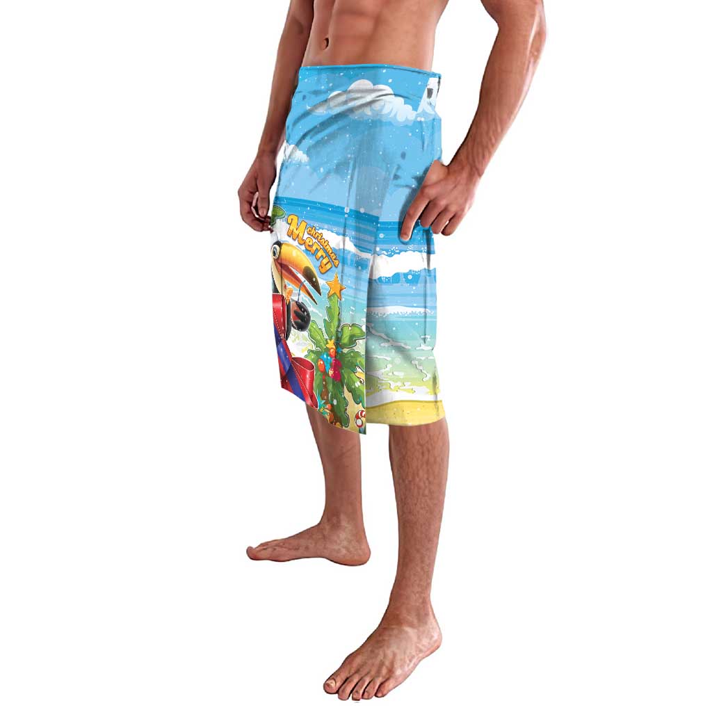 Belize Navidad Christmas Lavalava Funny Santa Toucan - Wonder Print Shop