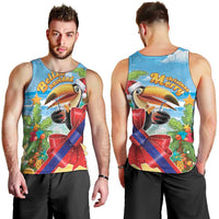 Belize Navidad Christmas Men Tank Top Funny Santa Toucan - Wonder Print Shop