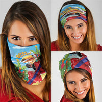 Belize Navidad Christmas Neck Gaiter Funny Santa Toucan - Wonder Print Shop